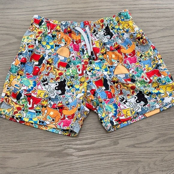 GOAT USA Kids' (sz Youth Large) Sticker AOP Mesh Shorts - Picture 1 of 8